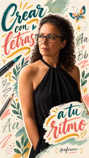 Anna con lettering: Crear con letras, a tu ritmo