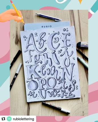 Trabajo de lettering de Anna, muestra 5