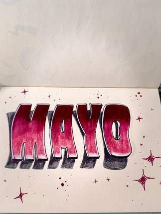 Trabajo de lettering de Anna, muestra 6
