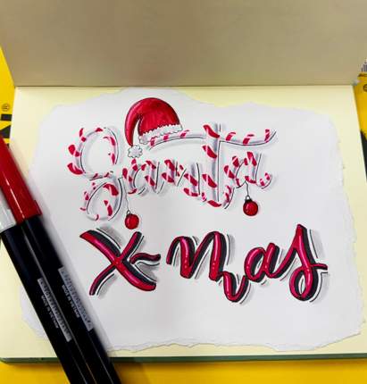 Trabajo de lettering de Anna, muestra 9