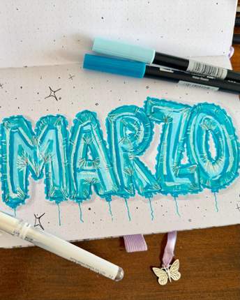 Trabajo de lettering de Anna, muestra 11