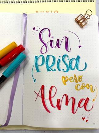 Trabajo de lettering de Anna, muestra 13