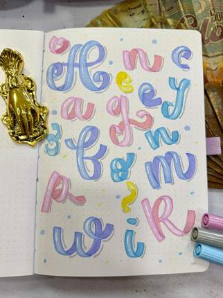 Trabajo de lettering de Anna, muestra 16