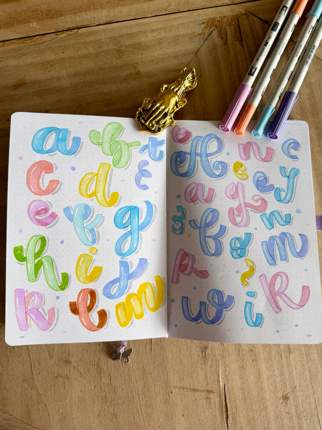Trabajo de lettering de Anna, muestra 18